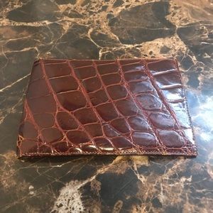 Vintage Italian brown leather wallet